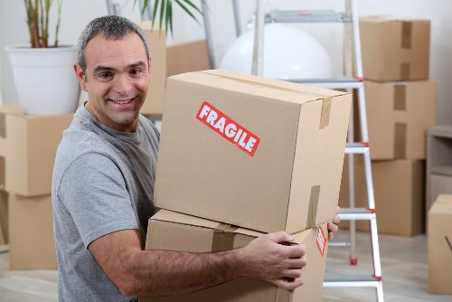 Office removals team planning a business move in Catford