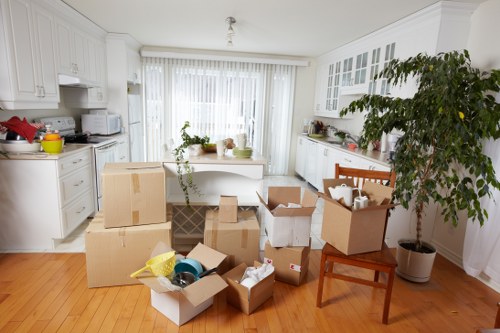 Catford home movers carrying boxes and furniture
