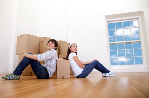 Van loaded for a home or flat move in Catford