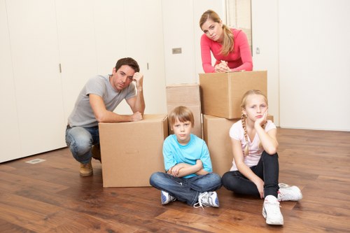 Loading items for a storage or business delivery in Catford