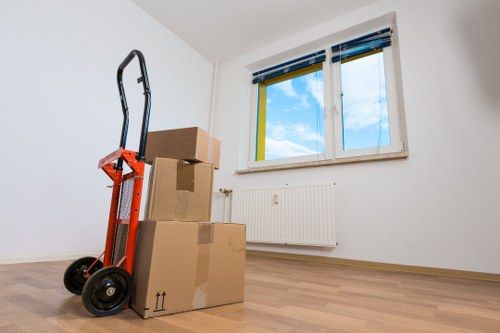 Professional movers planning access and parking in Catford