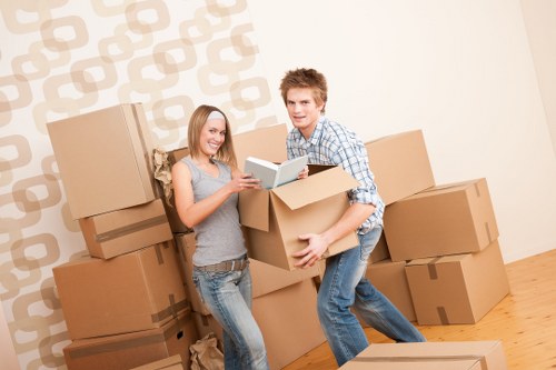 Furniture being moved from a Catford home