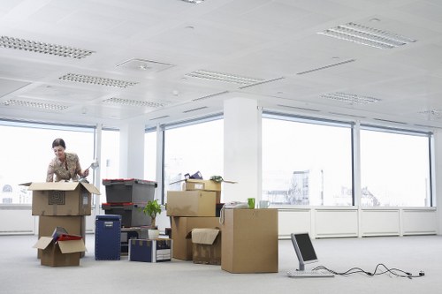 Local Catford moving truck loading furniture safely