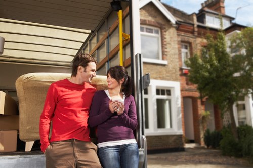 Removal van prepared for a local move in Catford